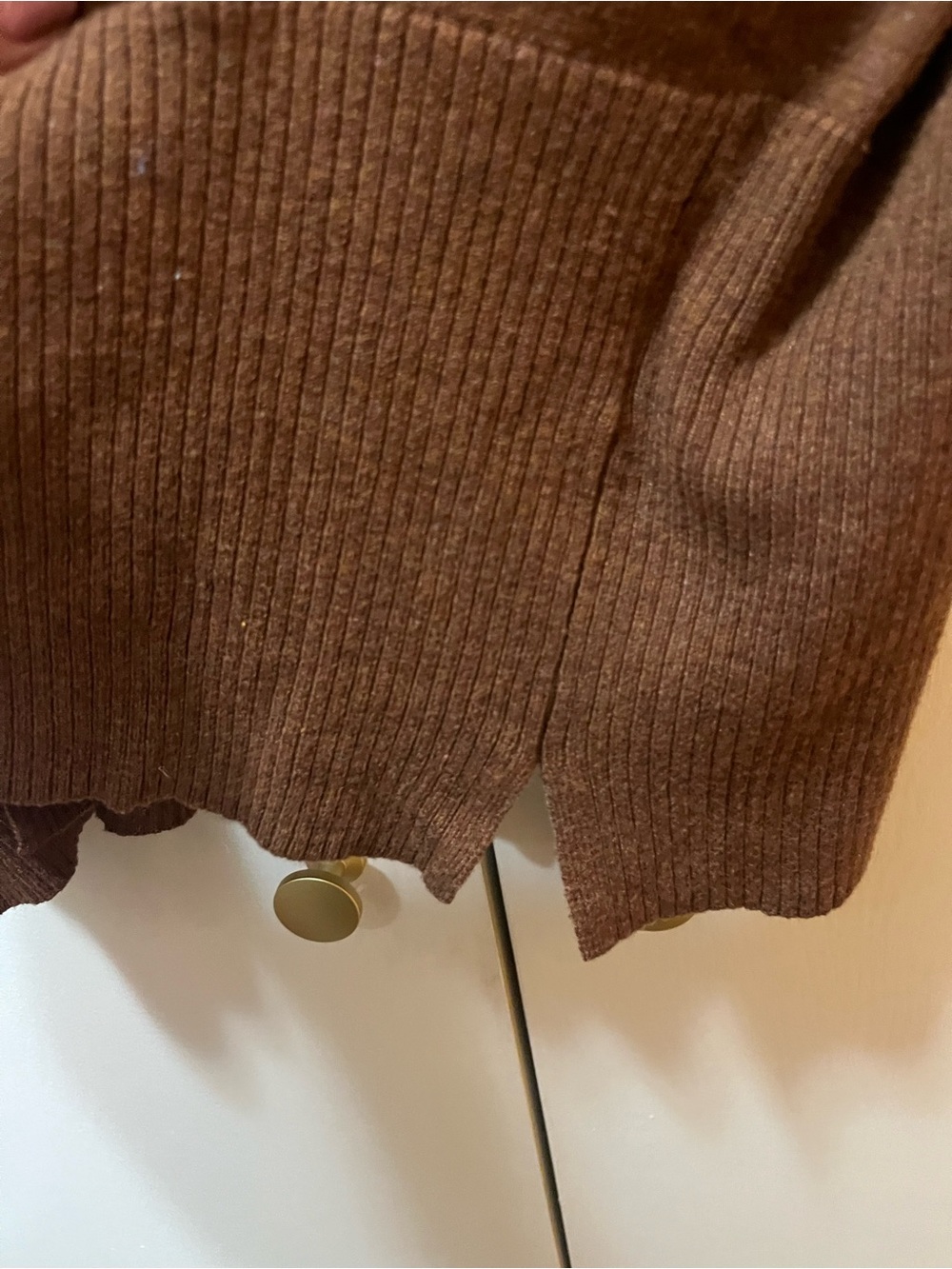 Sonoma Chestnut Brown Open-Front Pocket Cardigan - Picture 6 of 7